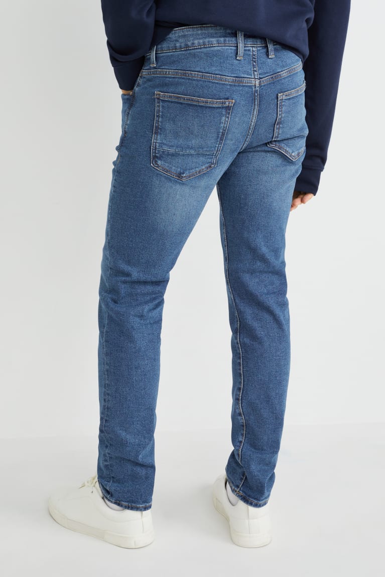 Denim Blue C&A Slim Men's Jeans | YNBJS-5192