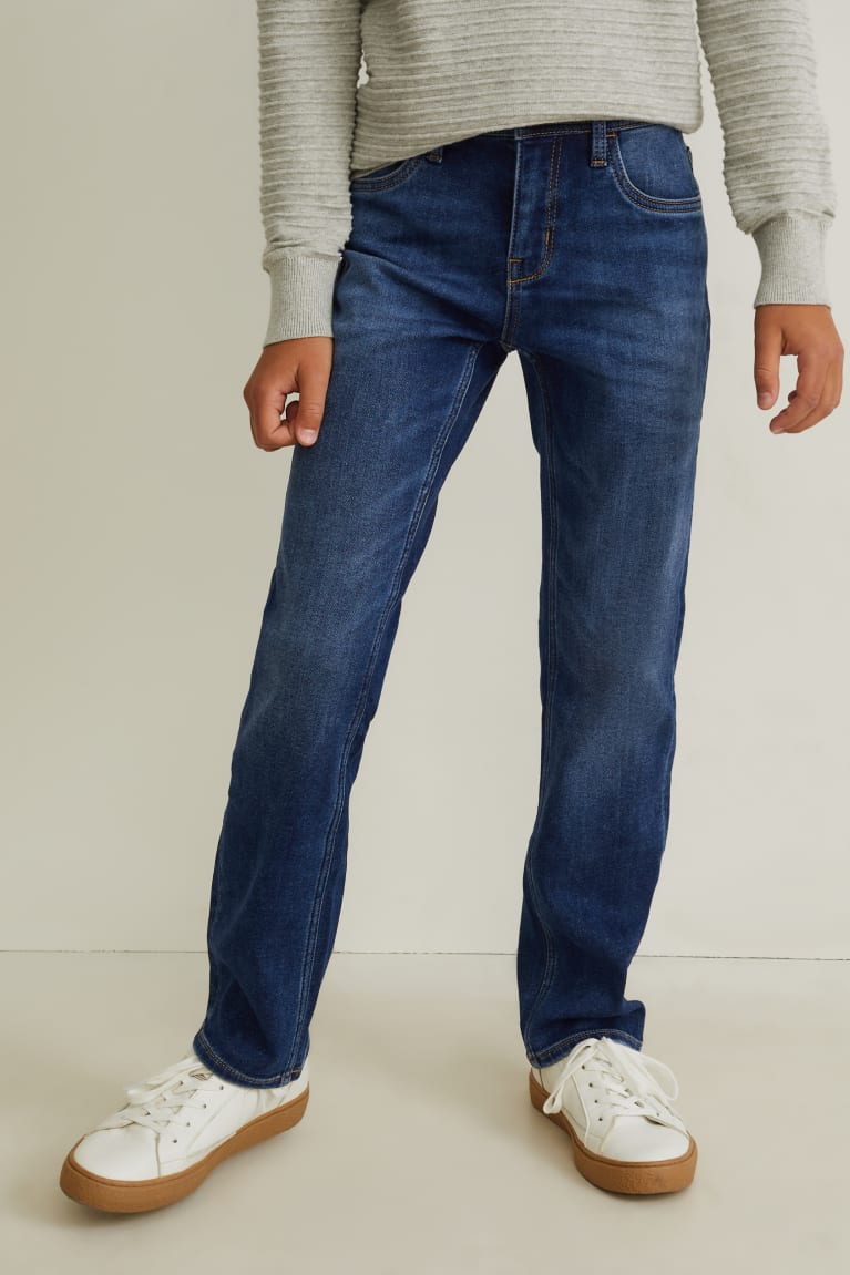 Denim Blue C&A Straight Jog Denim Boys' Jeans | ZHYTX-0437