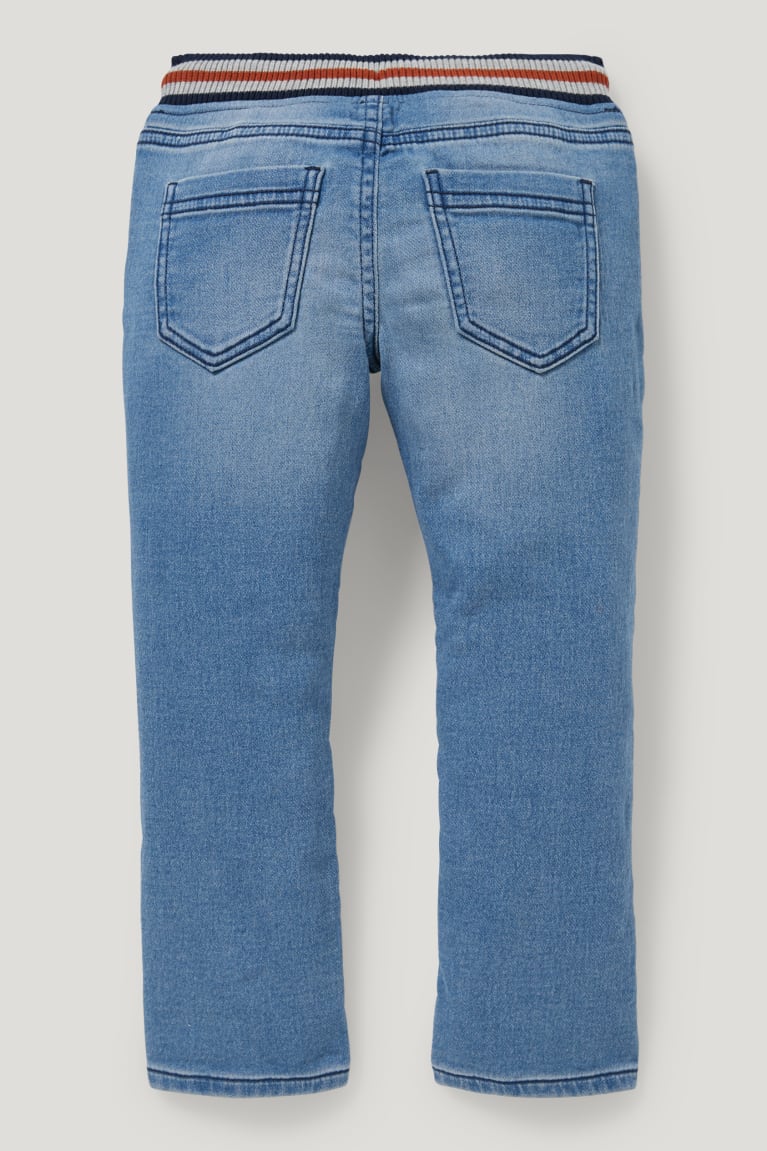 Denim Blue C&A Straight Organic Cotton Lycra® Boys' Jeans | AMCKP-8657