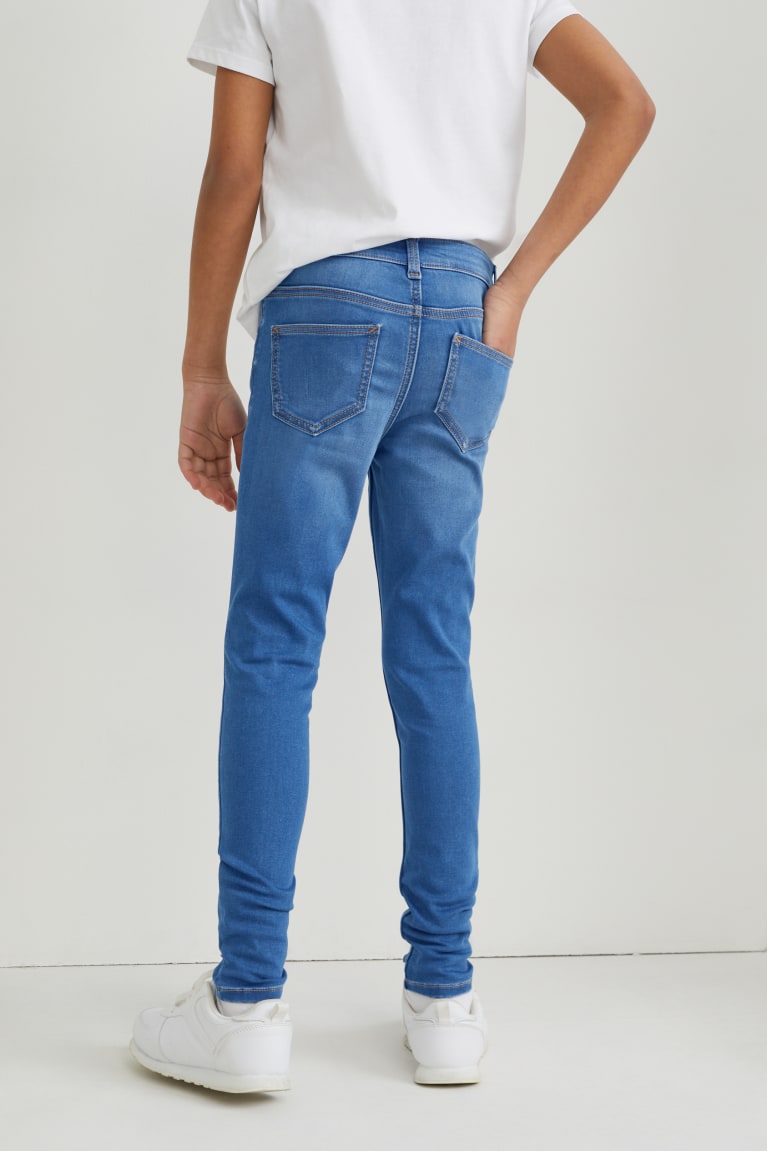 Denim Blue C&A Super Skinny Girls' Jeans | LCUOG-5169