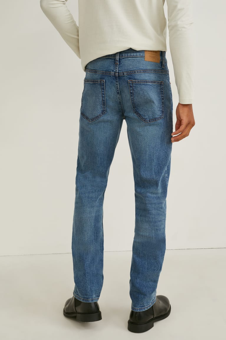 Denim Blue Gray C&A Slim Lycra® Men's Jeans | WSVFH-4169