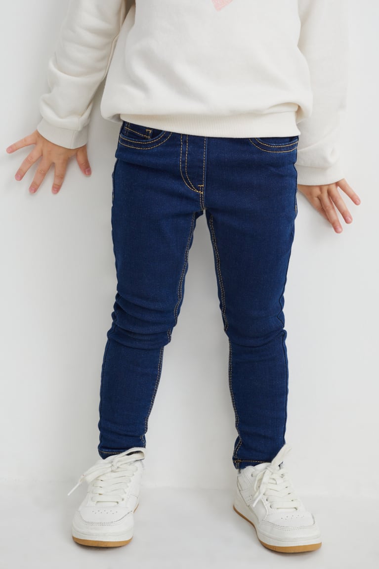 Denim Dark Blue C&A Multipack Of 2 Jegging Skinny Fit Girls' Jeans | BZQUF-7915