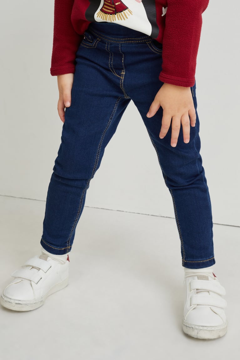 Denim Dark Blue C&A Multipack Of 2 Jeggings Girls' Trousers | LIYJO-7563