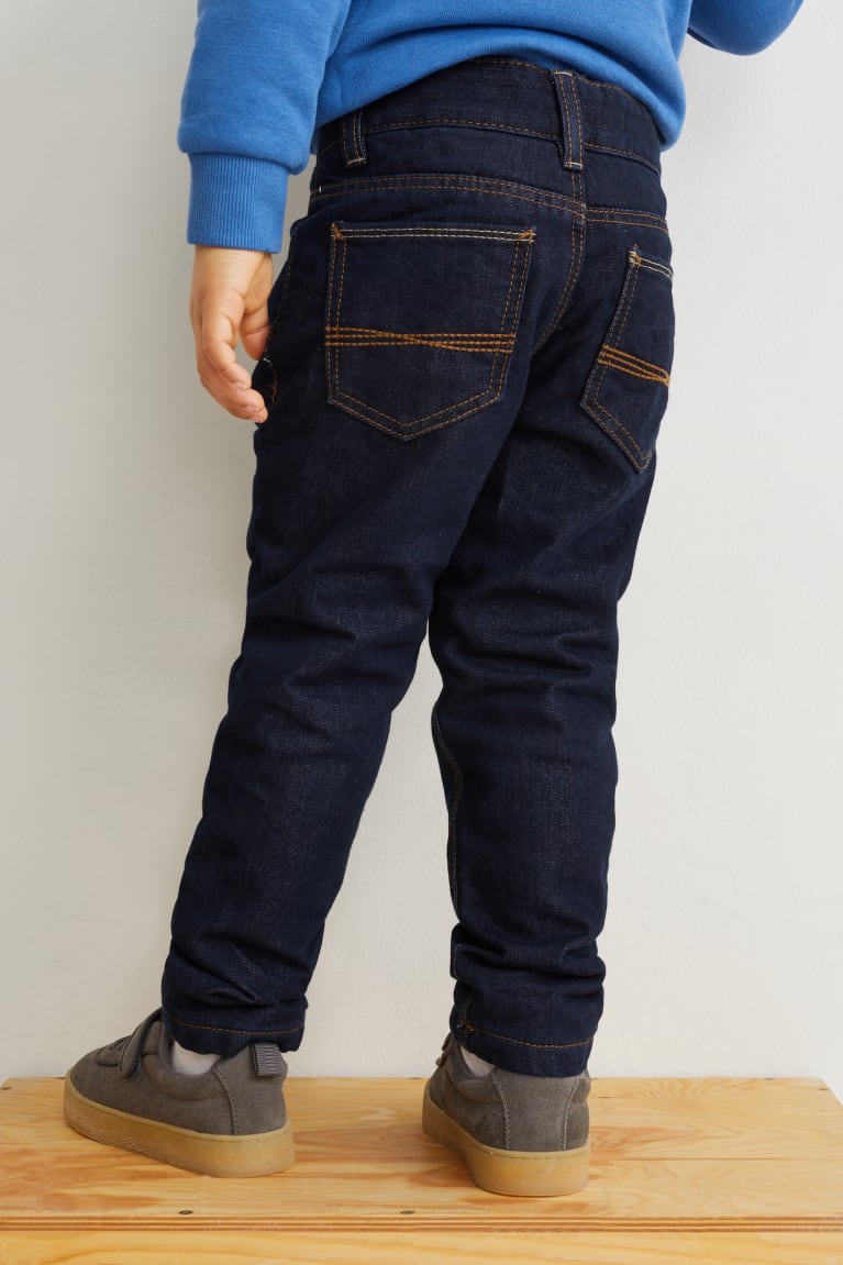 Denim Dark Blue C&A Multipack Of 2 Slim Thermal Boys' Jeans | HXJSM-4971