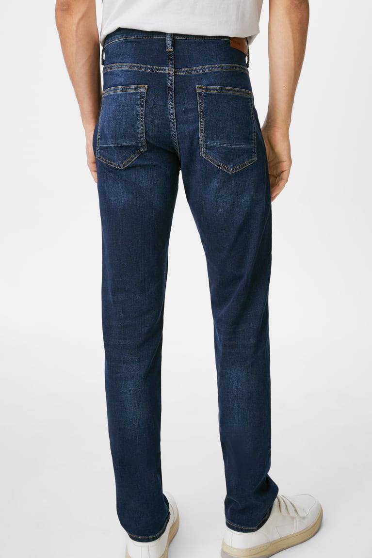 Denim Dark Blue C&A Slim Flex Jog Denim Men's Jeans | KSGWE-7480