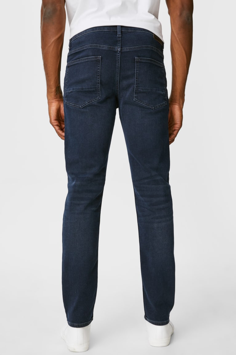 Denim Dark Blue C&A Slim Flex Jog Denim Men's Jeans | KWRCM-1079