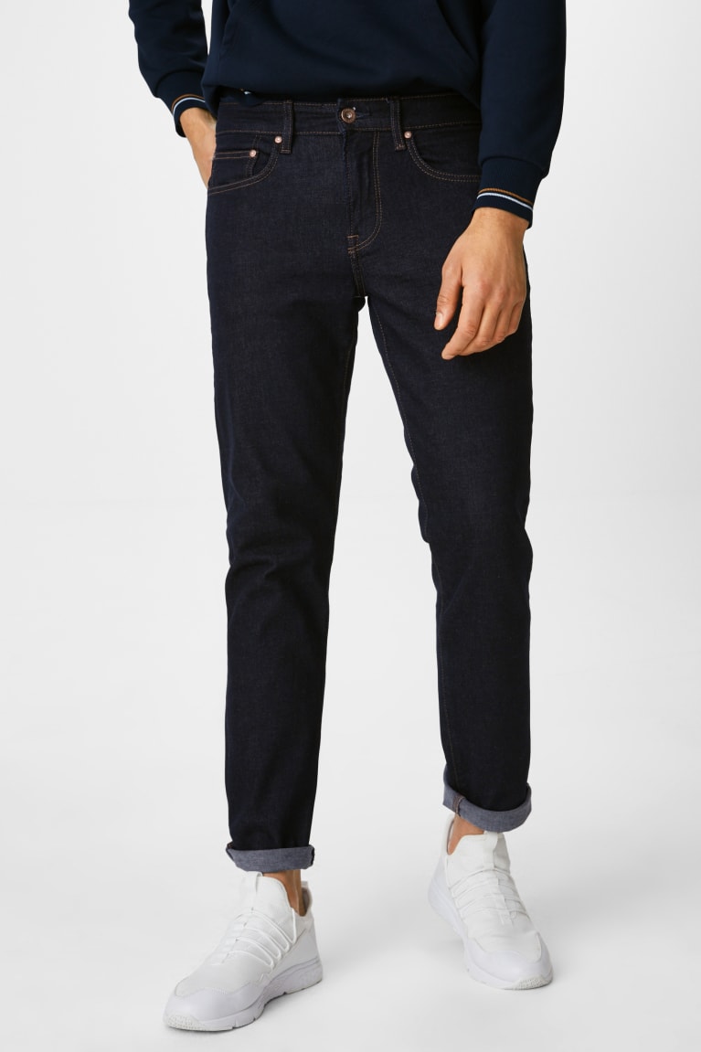 Denim Dark Blue C&A Slim Men's Jeans | KSCOG-1639