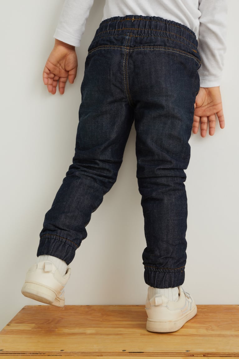 Denim Dark Blue C&A Slim Thermal Boys' Jeans | KSXDG-9701