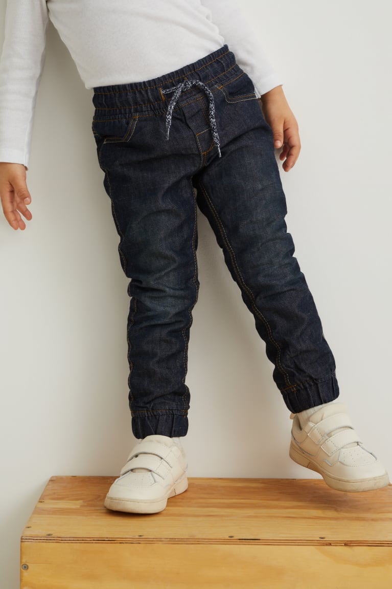 Denim Dark Blue C&A Slim Thermal Boys' Jeans | KSXDG-9701