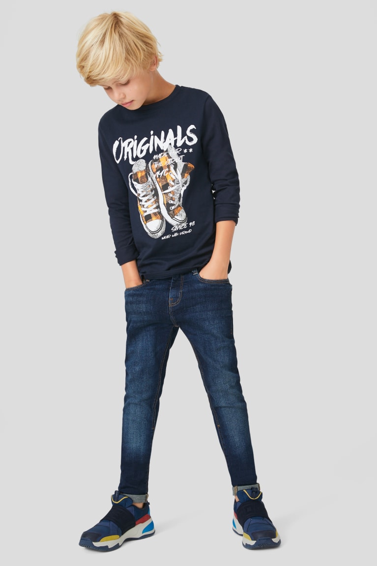 Denim Dark Blue C&A Super Skinny Boys' Jeans | AUSCF-8451