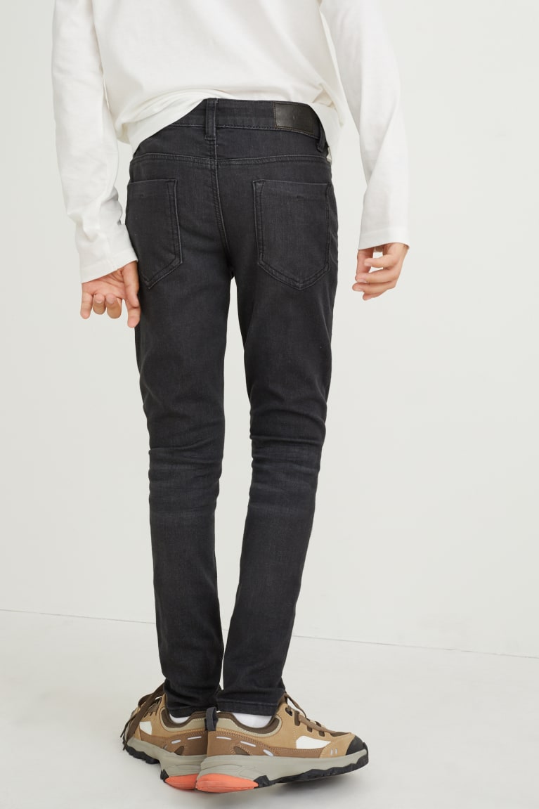 Denim Dark Gray C&A Regular Genderneutral Lycra® Boys' Trousers | GZPOE-9123