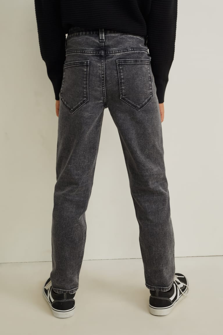 Denim Dark Gray C&A Relaxed Boys' Trousers | NOLSI-4579