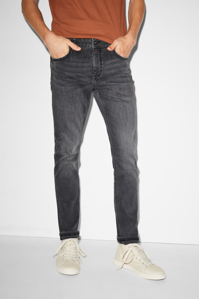 Denim Gray C&A Clockhouse Skinny Men's Jeans | IFCVB-4269