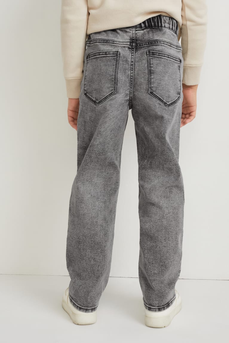 Denim Gray C&A Loose Fit Boys' Trousers | CXBIE-3846