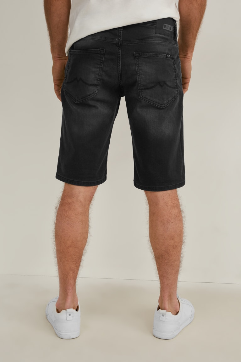 Denim Gray C&A Mustang Denim Chicago Men's Shorts | AVRXB-4609