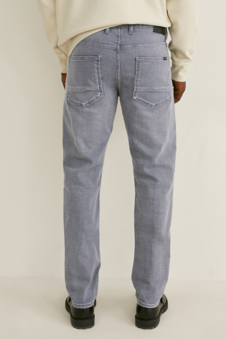 Denim Gray C&A Slim Lycra® Men's Jeans | GHCDY-7893