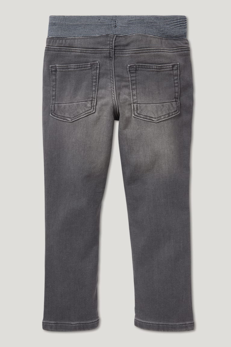 Denim Gray C&A Straight Organic Cotton Boys' Jeans | IXWUD-6201