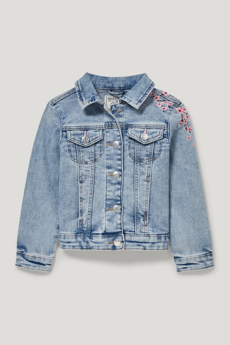 Denim Light Blue C&A Denim Girls\' Jackets | KMWRB-9413