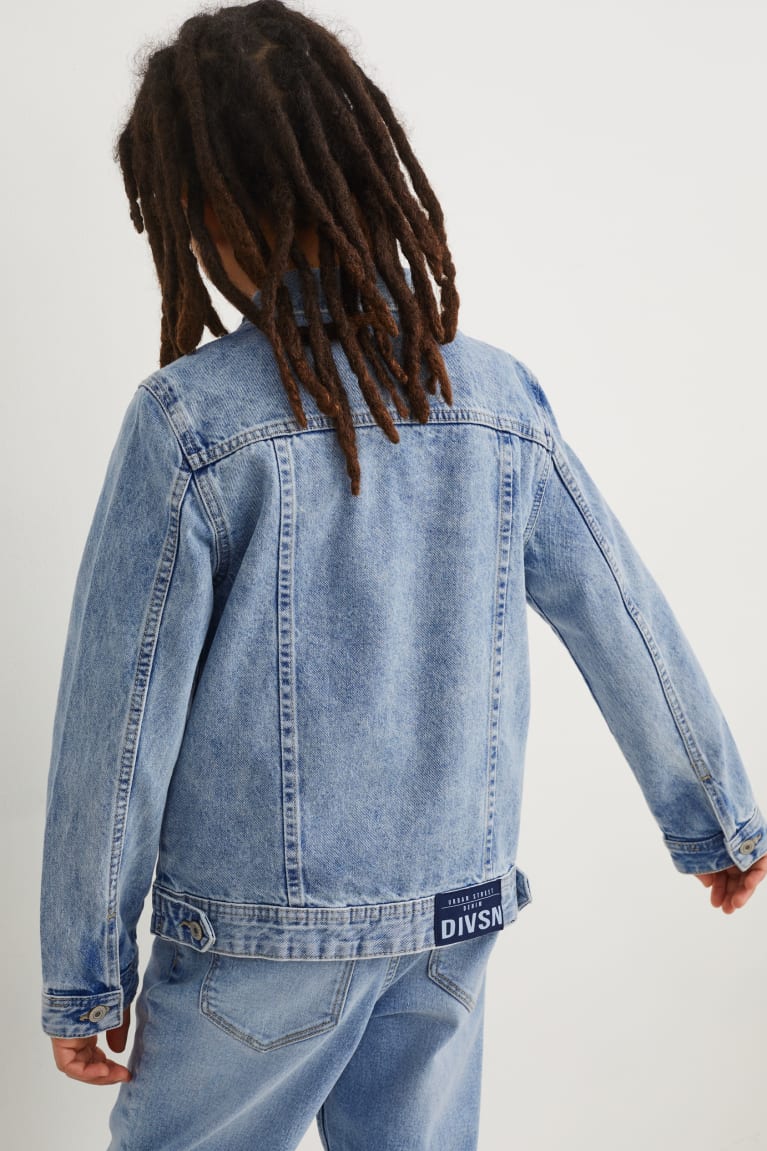 Denim Light Blue C&A Denim Girls' Jackets | NFWYZ-3024