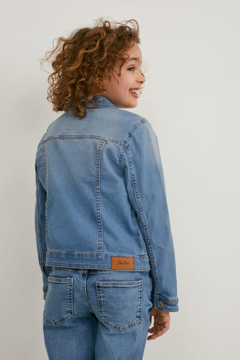 Denim Light Blue C&A Denim Girls' Jackets | PRJAF-1836