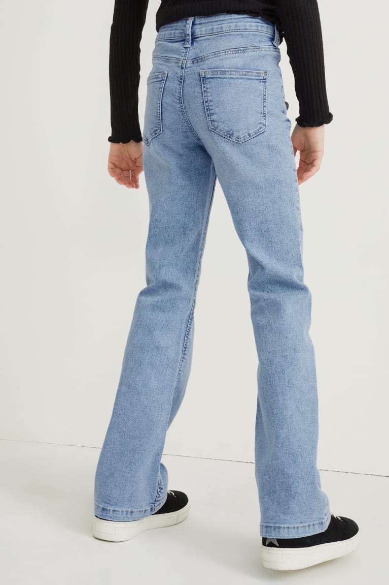 Denim Light Blue C&A Flared Girls' Jeans | QOSMG-8096