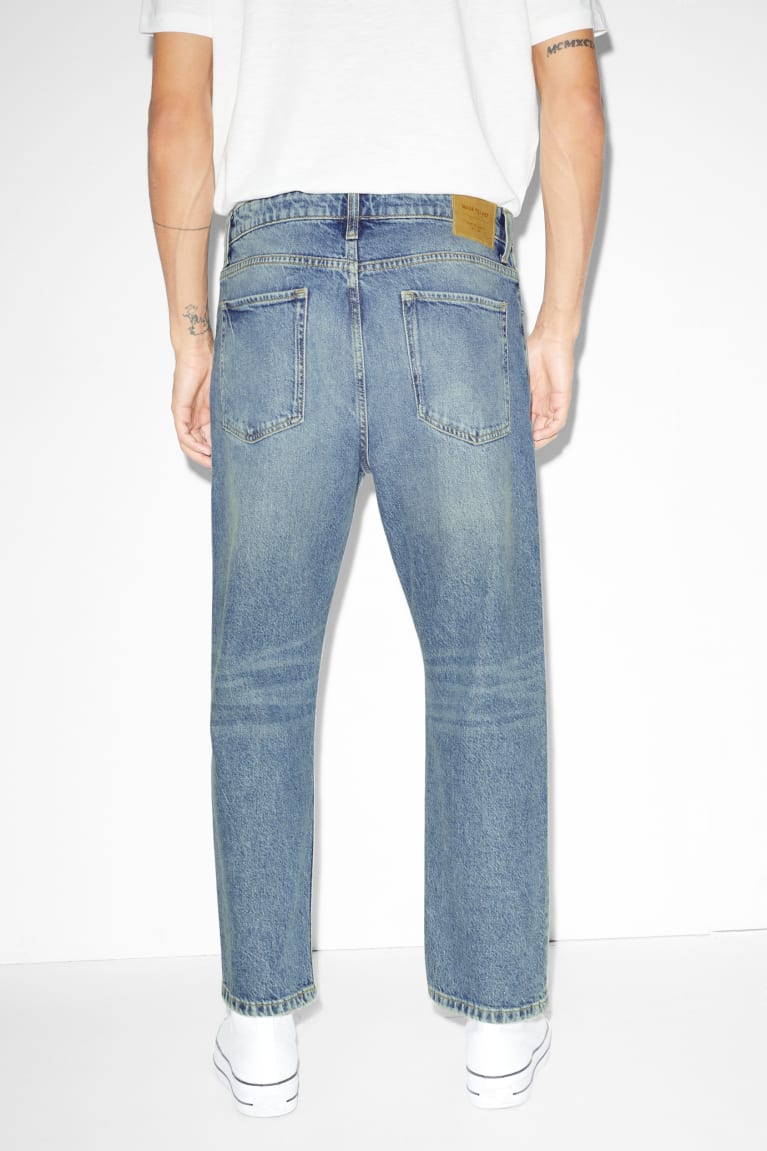 Denim Light Blue C&A Regular Men's Jeans | WPNIS-5136