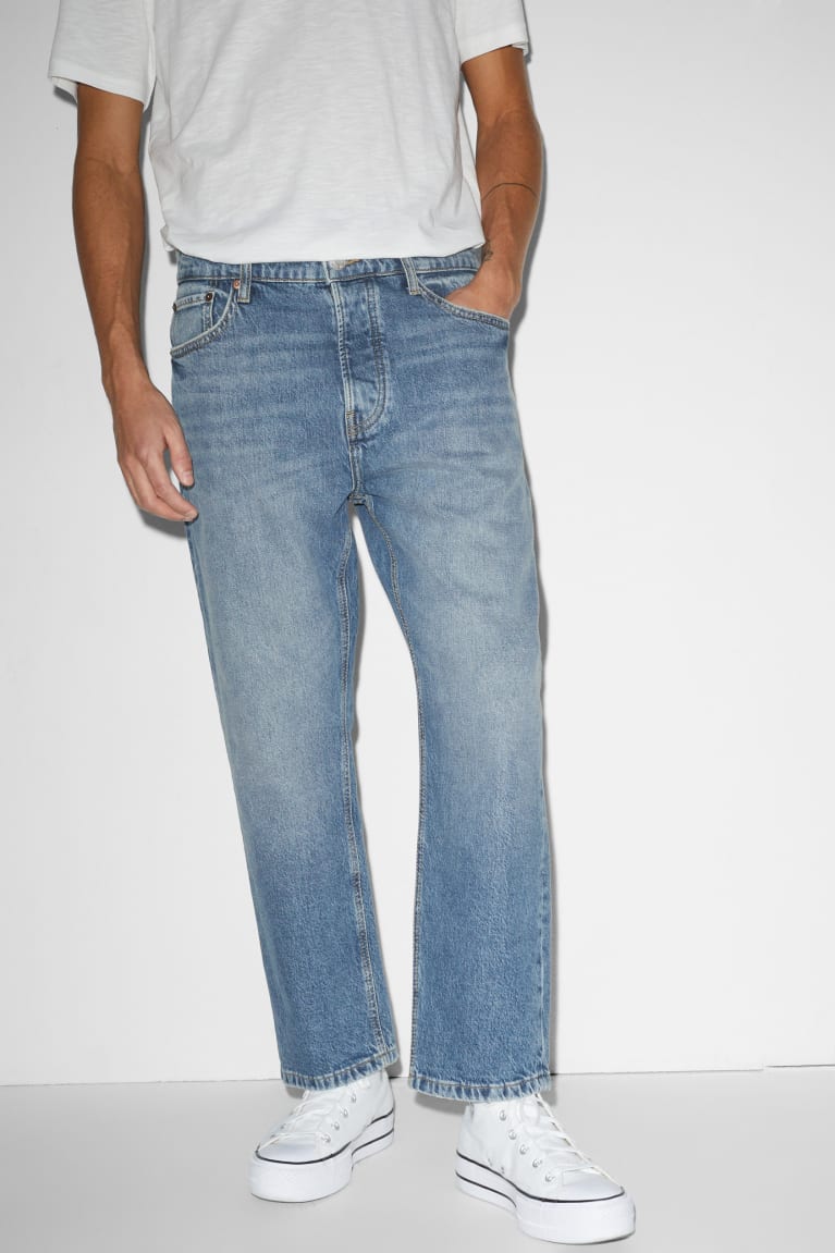 Denim Light Blue C&A Regular Men's Jeans | WPNIS-5136