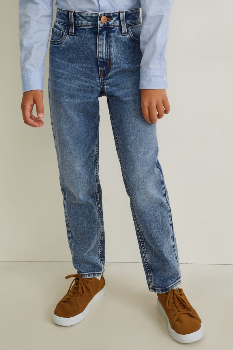 Denim Light Blue C&A Relaxed Boys' Trousers | QMNWZ-3169