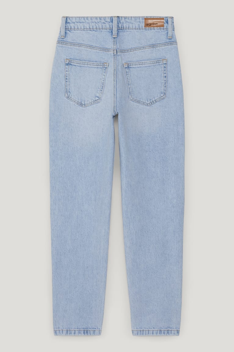 Denim Light Blue C&A Relaxed Girls' Jeans | ALWBY-8521