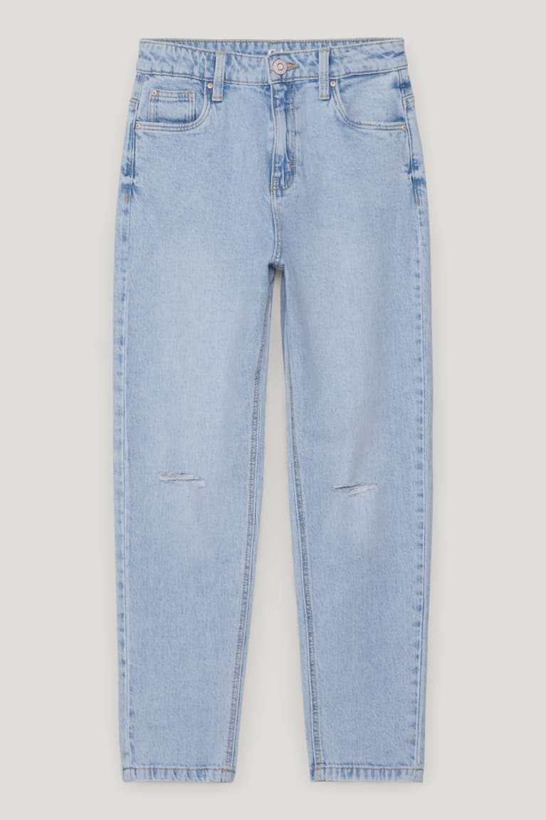 Denim Light Blue C&A Relaxed Girls\' Jeans | ALWBY-8521