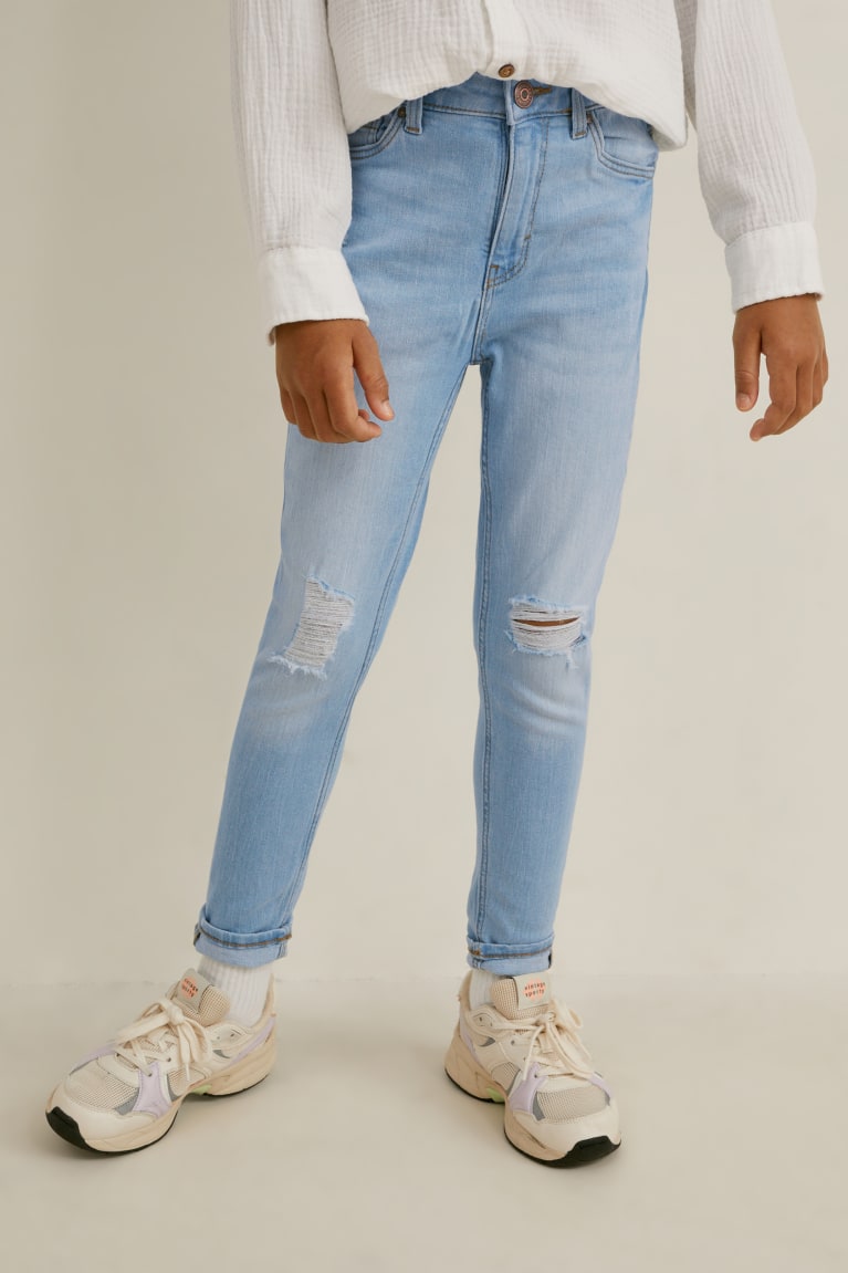 Denim Light Blue C&A Skinny Girls' Jeans | IDKYW-0513