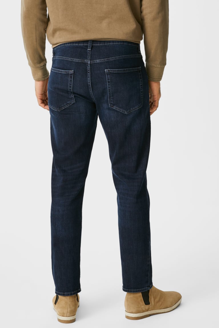 Denim Light Blue C&A Slim Lycra® Men's Jeans | KNHYM-8056