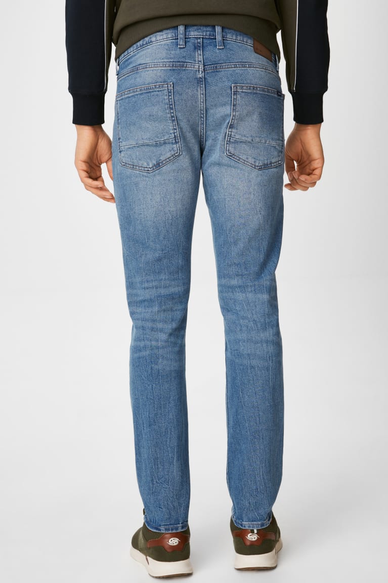 Denim Light Blue C&A Slim Men's Jeans | TNPBQ-8136