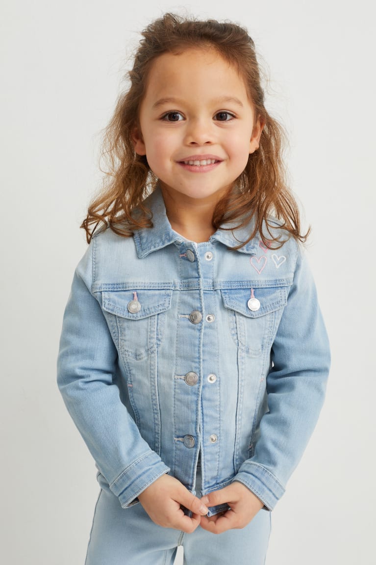 Denim Light Blue C&A Unicorn Denim Girls\' Jackets | LZMXN-9480