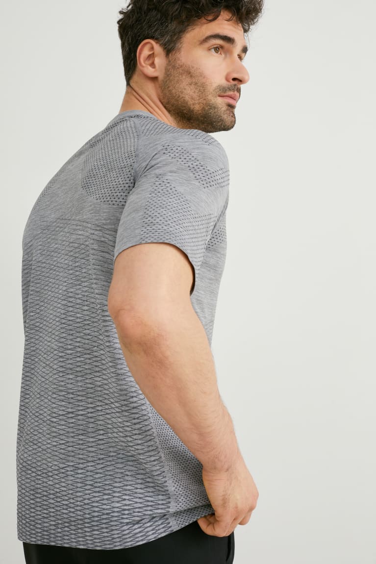 Gray C&A Active Men's T-shirts | MXBHW-4625