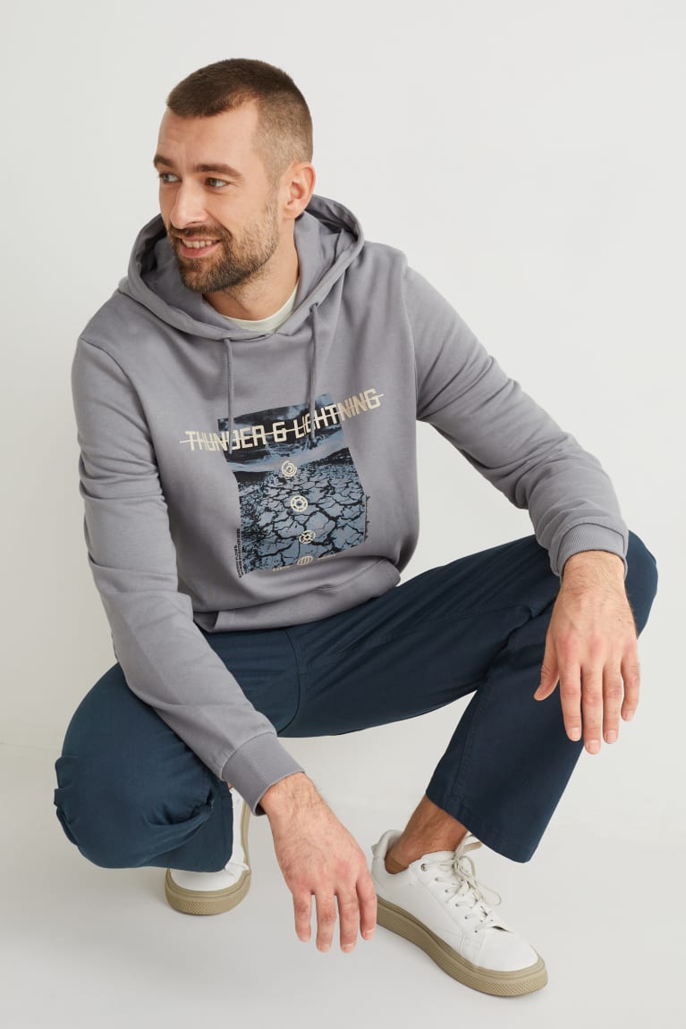 Gray C&A Men's Sweatshirts | QAMVD-2598