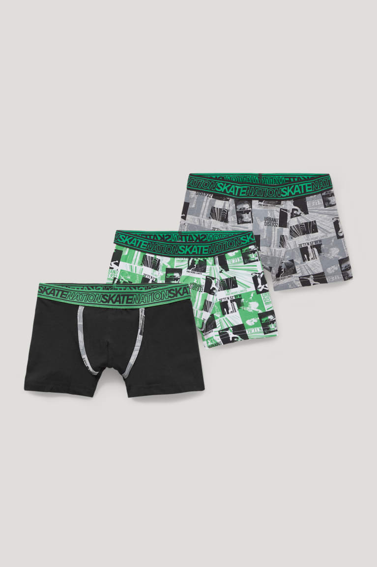 Gray C&A Multipack Of 3 Organic Cotton Boys\' Underwear | DVXTG-7809