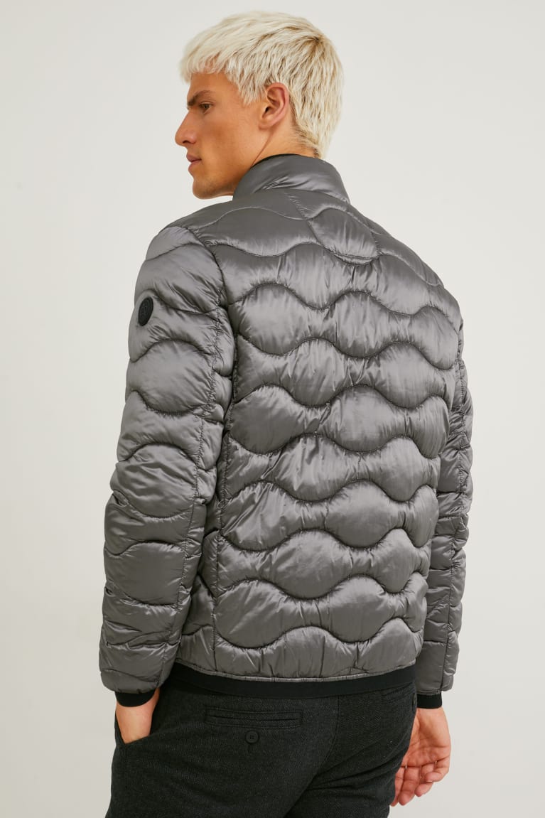 Gray C&A Quilted Recycled Men's Jackets | TISFB-5968