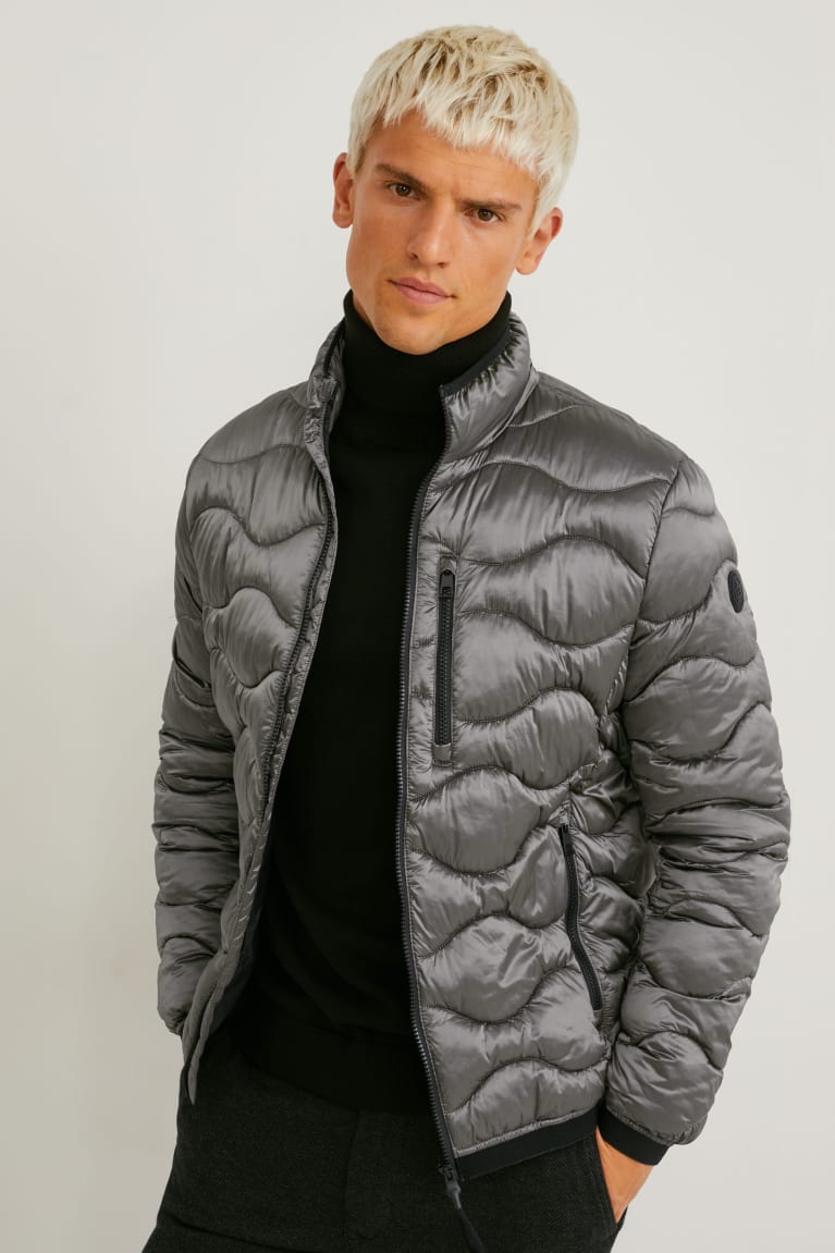 Gray C&A Quilted Recycled Men\'s Jackets | TISFB-5968