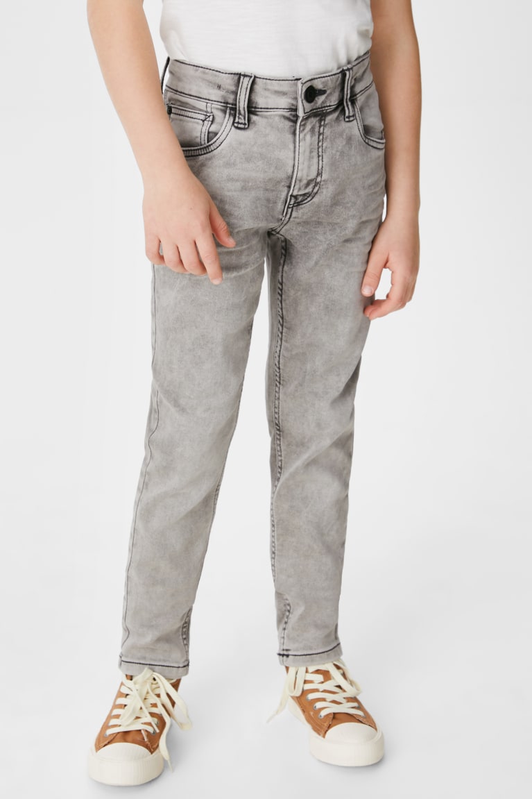 Gray C&A Slim Organic Cotton Boys' Jeans | ZDYAJ-5261