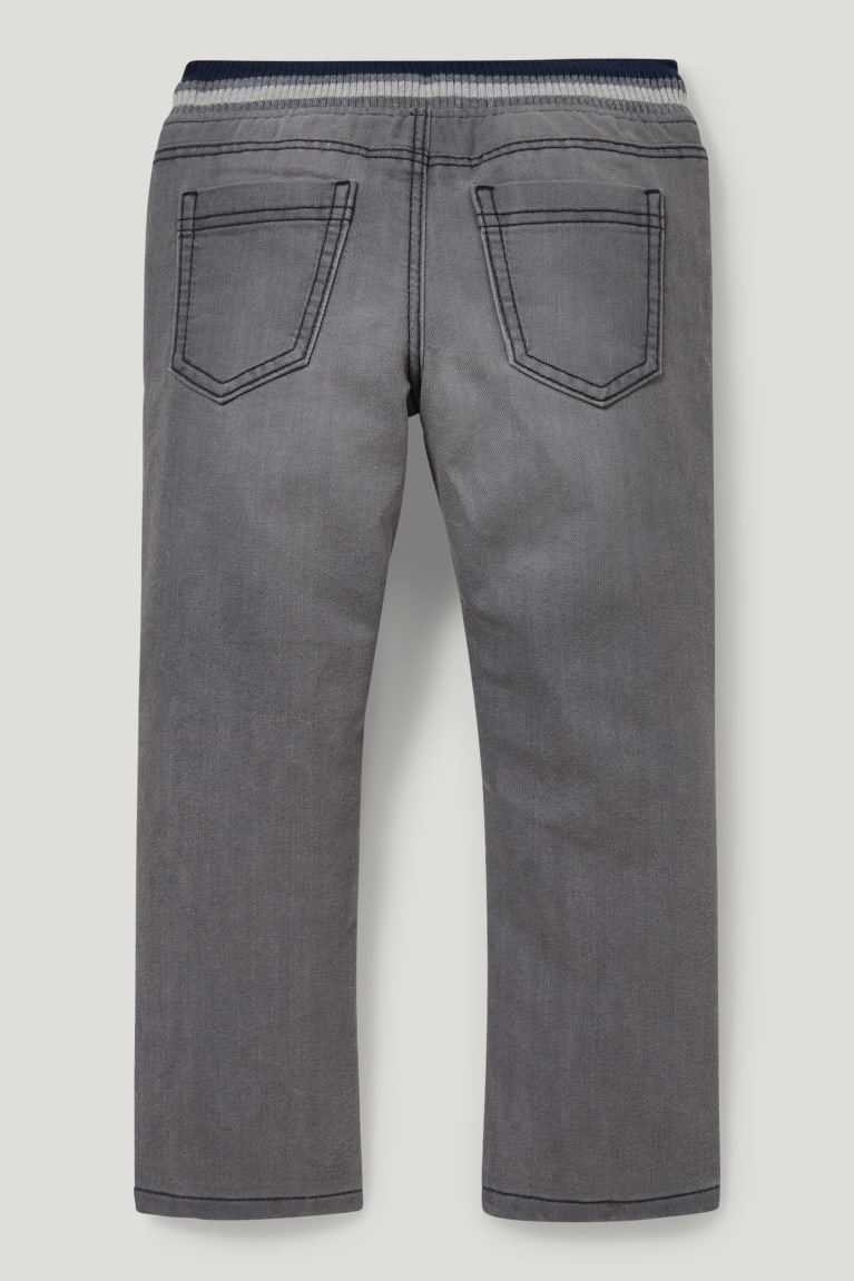 Gray C&A Straight Thermal Boys' Jeans | TIKJM-2015