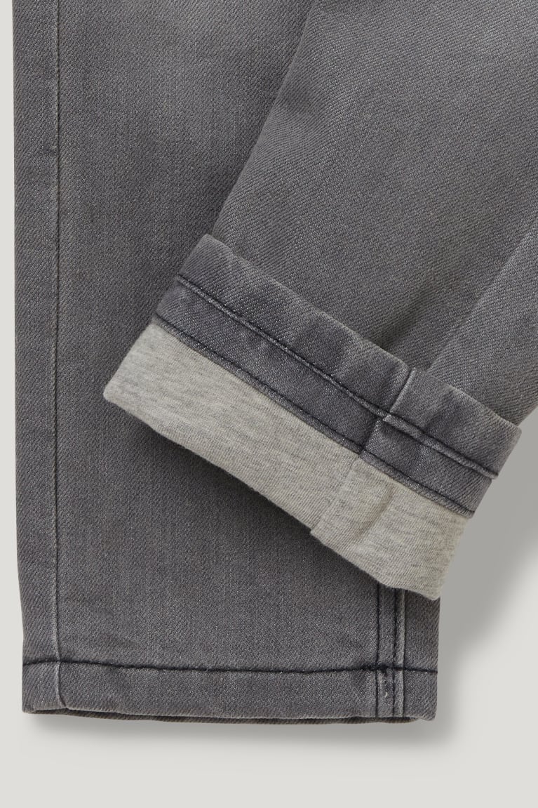 Gray C&A Straight Thermal Boys' Jeans | TIKJM-2015