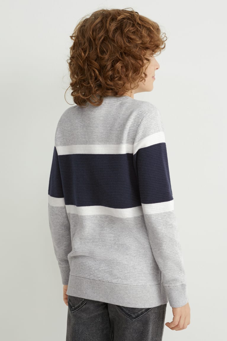 Gray / Dark Blue C&A Girls' Jumper | IXNMJ-5897