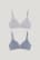 Gray / Dark Blue C&A Multipack Of 2 Non-wired Bra Padded Organic Cotton Women's Underwear | HCISL-8591