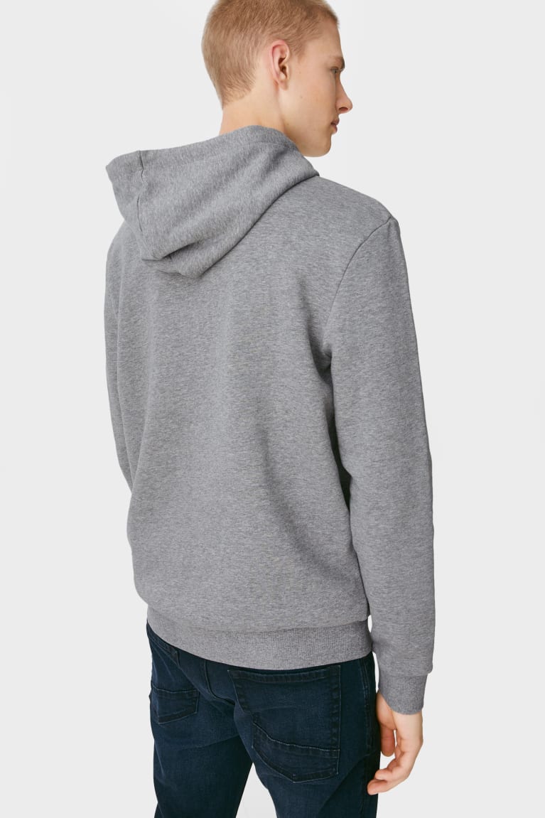 Gray Melange C&A Clockhouse Men's Sweatshirts | EICGL-6874