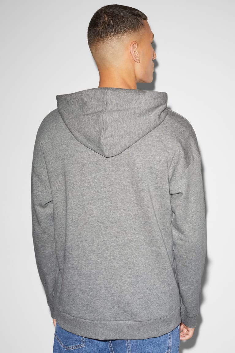 Gray Melange C&A Clockhouse Men's Sweatshirts | VLEGS-0582