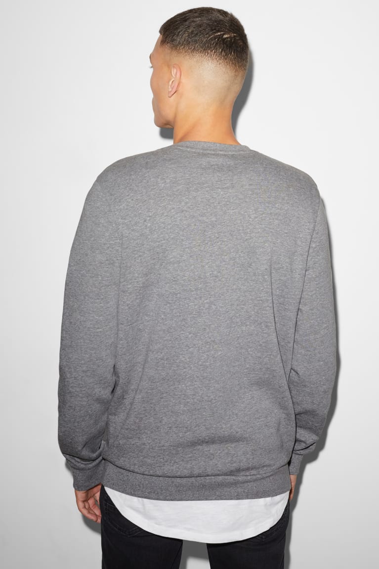 Gray Melange C&A Clockhouse Men's Sweatshirts | YBEHV-2104