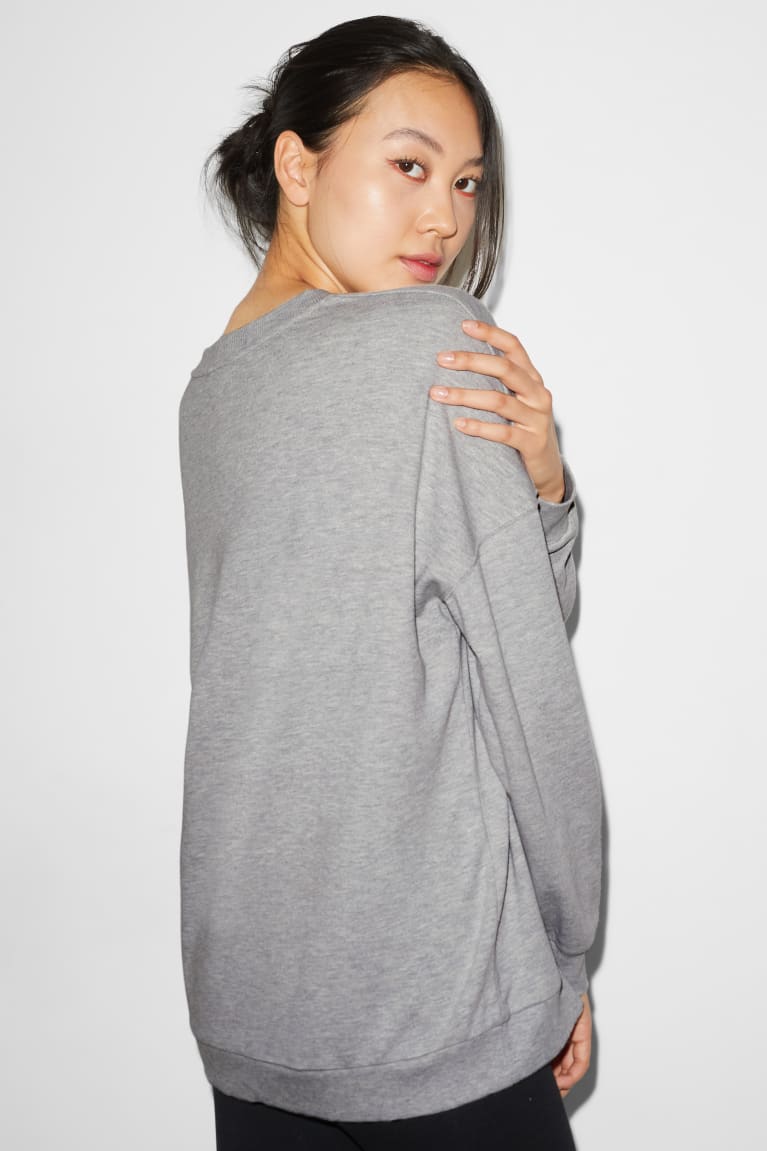 Gray Melange C&A Clockhouse Women's Sweatshirts | MFWTX-9247