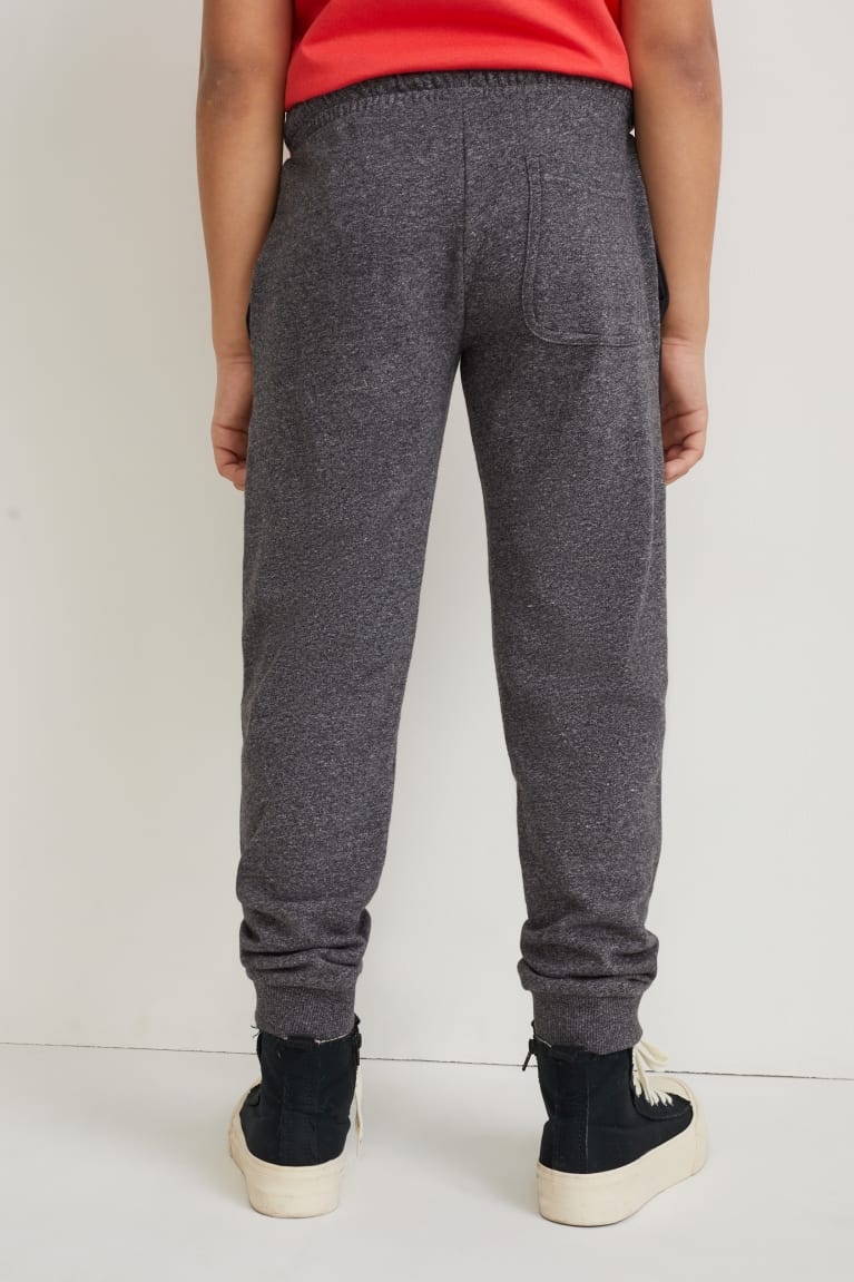 Gray Melange C&A Joggers Boys' Trousers | JKVUQ-7195