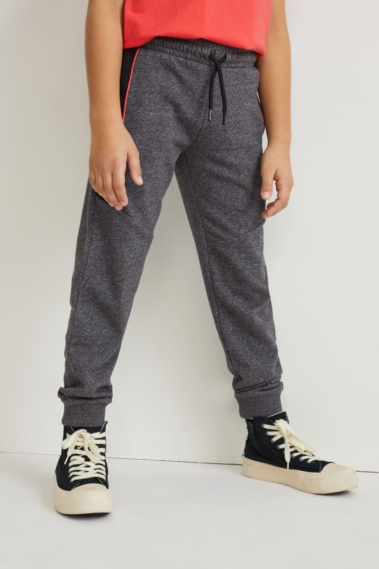 Gray Melange C&A Joggers Boys' Trousers | JKVUQ-7195